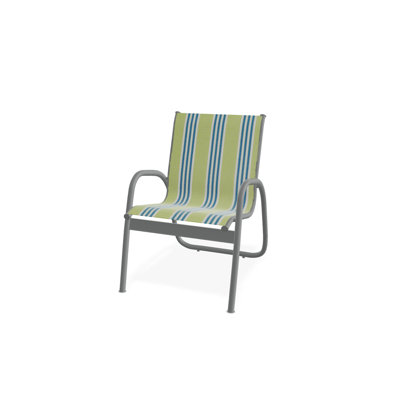 Premium All-Weather Wicker Outdoor Stacking Dining Armchair with Cushion