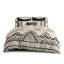Housse de couette en coton et lin avec style et boutons modernes