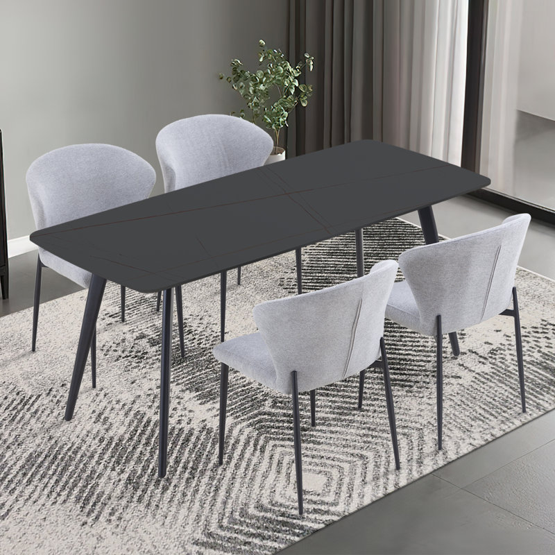 Dorcin Dining Chairs, Light Gray