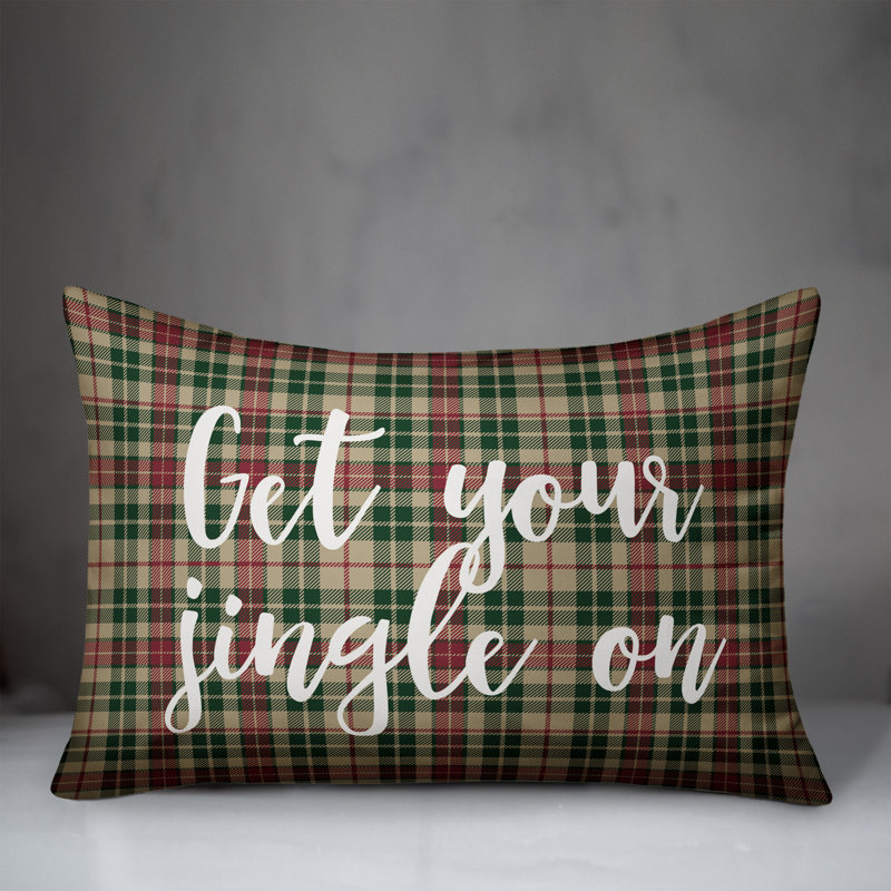  Coussin «Get Your Jingle on» en tartan