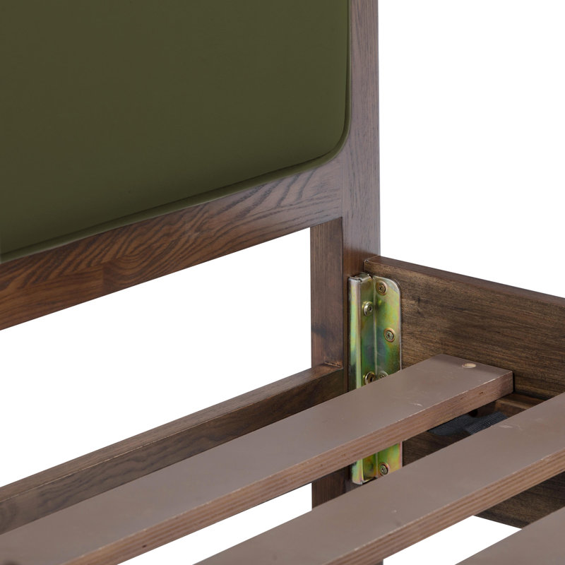 Lit en velours Hella, Queen, Vert