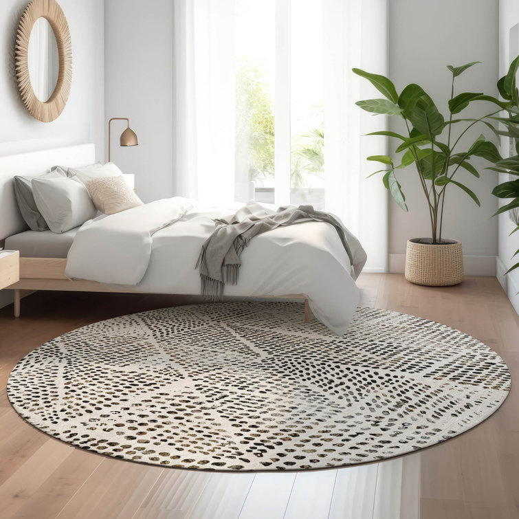 Premium Machine Washable Cerrito AMF591 Ivory Rug