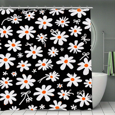 Daisy Floral Shower Curtains 71  71