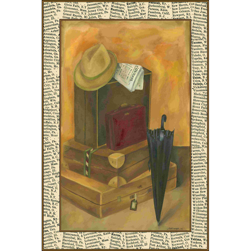 " The Traveler II " by Jennifer Goldberger Painting Print, 18" H x 12" W