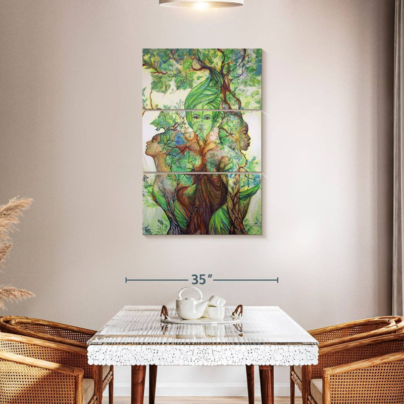 Kelan, la fée des arbres, H 45 po x l 28 po