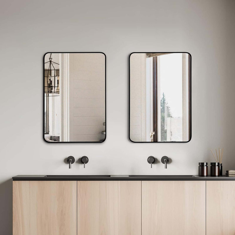 Miroir Marshaw, Noir, 32" x 24"