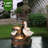 Ducks on the Farm and Birdhouse Outdoor Resin Fountain with Lights