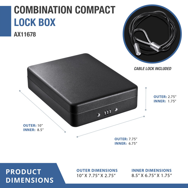 COMBINATION COMPACT LOCK BOX