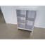 Armoire de salle de bain, support de rangement autoportant pour la cuisine, armoire de rangement au sol 23,62 po x 11,81 po x 31,5 po avec 1 armoire, 3 compartiments ouverts, tablettes réglables, blanc