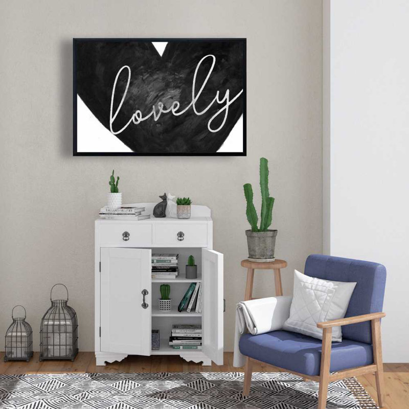 Lovely Hygge Shapes Framed Canvas | Cozy Home Decor Art