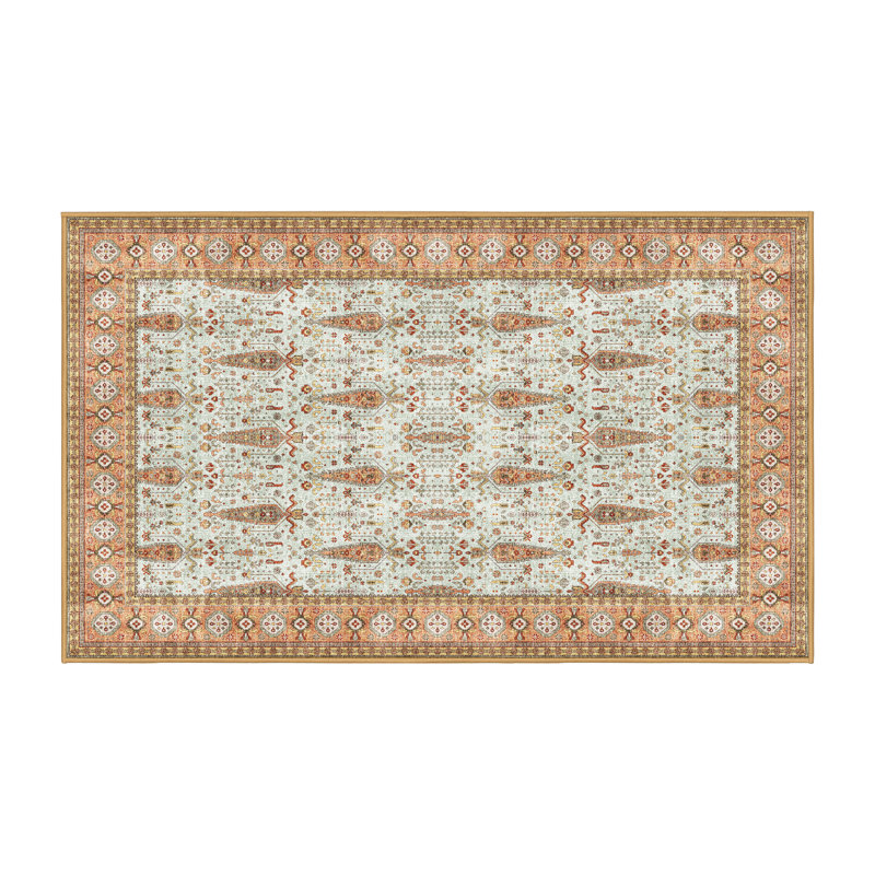 Tapis oriental en chenille / polyester tissé à la main Fleisig, Tapis de couloir 2 pi x 4 pi
