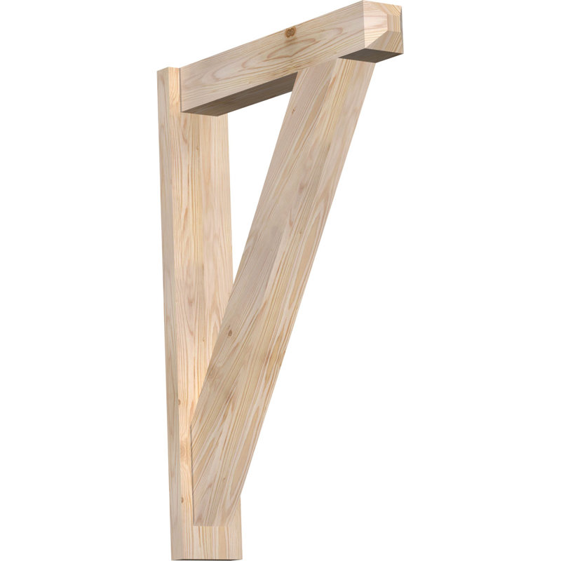 Artisan traditionnel en bois rustique, P 26 po x H 38 po, Sapin Douglas de 5 1/2 po (lisse)