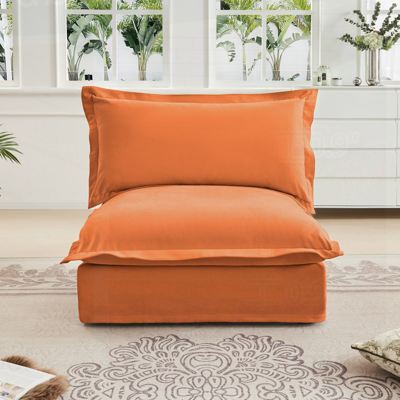 Canapé sans accoudoirs Koala - Orange