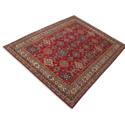 Madeeha One-of-a-Kind 8'2" X 10'3" 2000s Wool Area Rug in Red/Beige/Blue/Green
