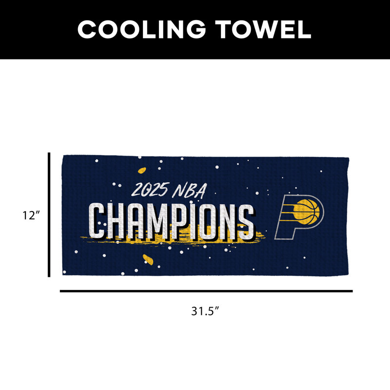 Serviette NBA Indiana Pacers Courtside Cooling, Bleu marine Indiana Pacers Courtside