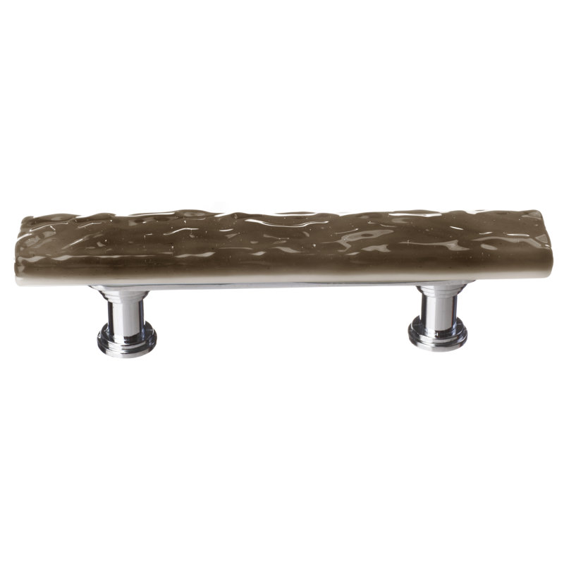 Skinny Glacier Bar / Handle Pull, Polished Chrome, Light Aqua