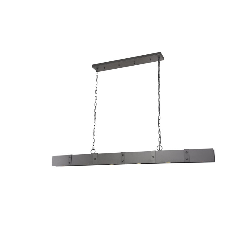 Lustre linéaire moderne à 6 lumières Baldwin