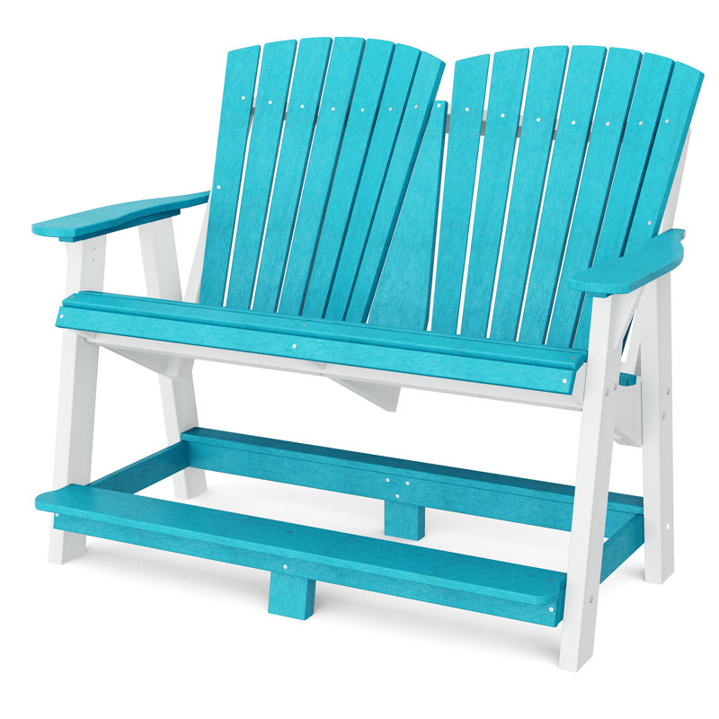 Adirondack double héritage Heritage, Bleu Aruba / blanc