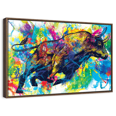 Bull Paint Splash