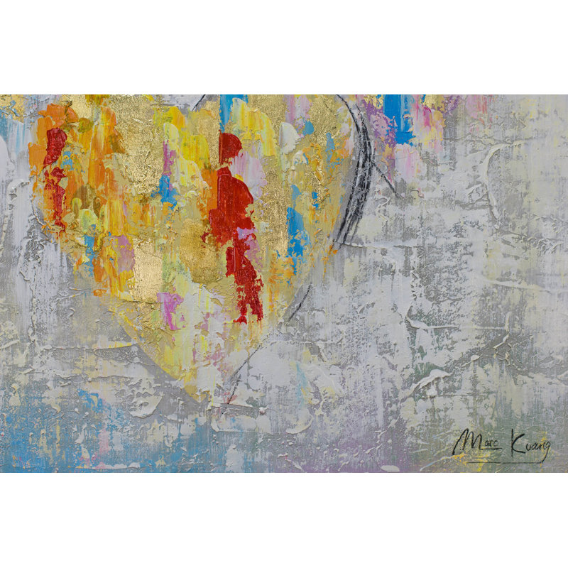 A heart's desire, hand -painted acrylic painting