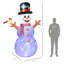 Décorations de Noël gonflables d'extérieur avec bonhomme de neige 7,9 pi avec branches