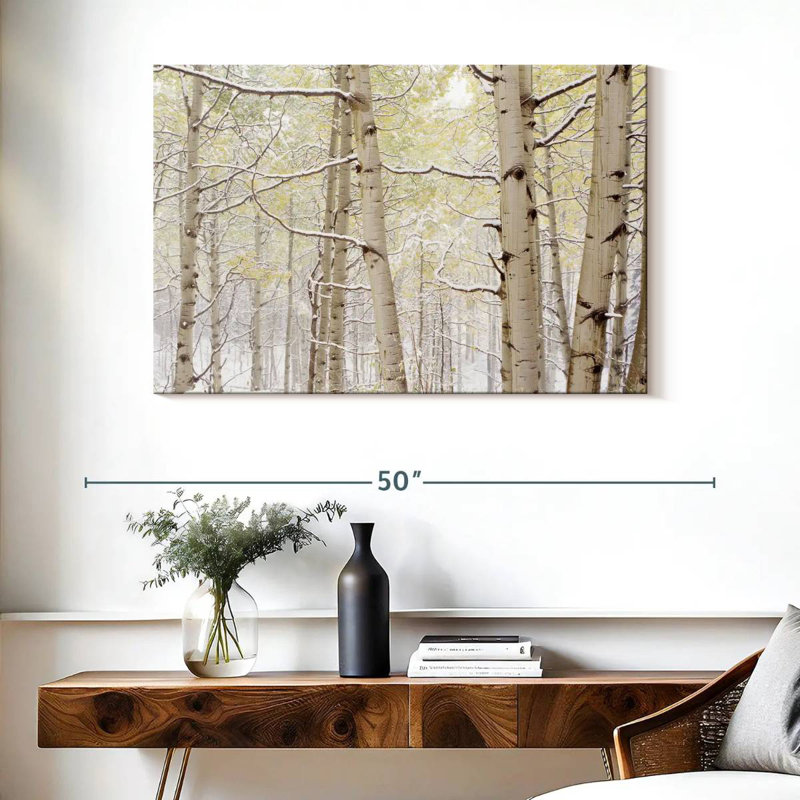 Harnek Autumn Aspens With Snow Colorado, États-Unis, H 26 po x l 39 po