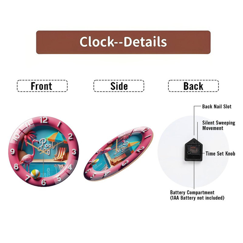 Horloge murale 12 po