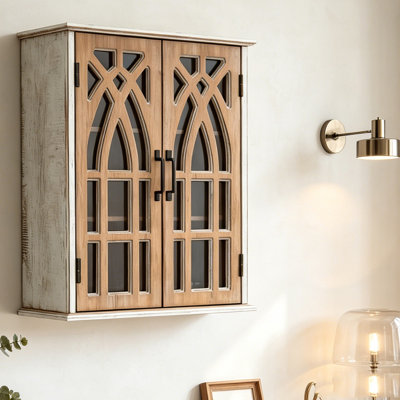 Armoire murale avec portes découpées décoratives