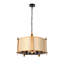 Lustre tambour 5 lumières en tissu