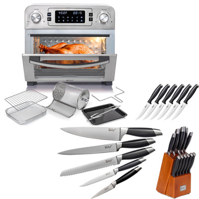 Deco Chef 22.71 Qt. Countertop Toaster Air Fryer Oven and Knife Set