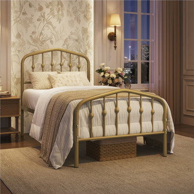 Valor Bed Frames Metal Platform Bed with Headboard