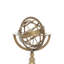 Globe terrestre en laiton et boussole