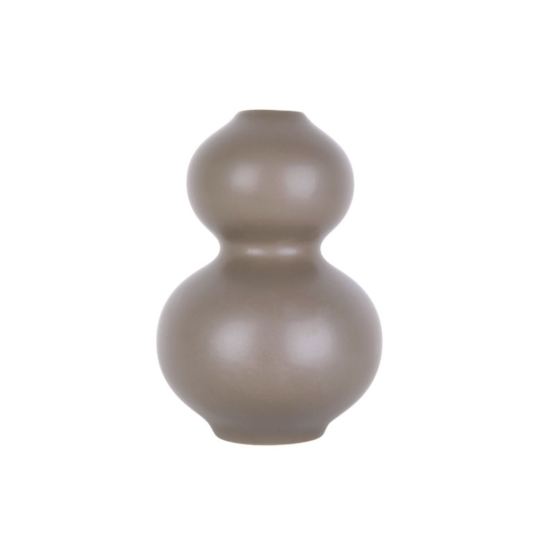 Theressa Ceramic Table Vase, Taupe Brown