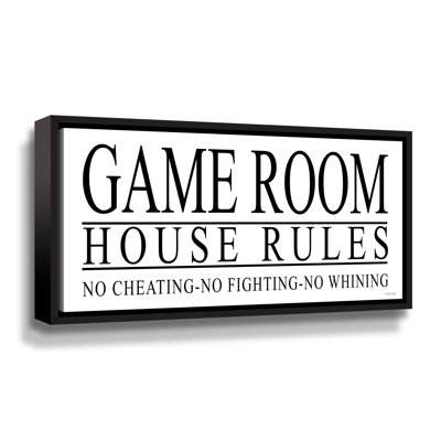 " Game Room House Rules I "