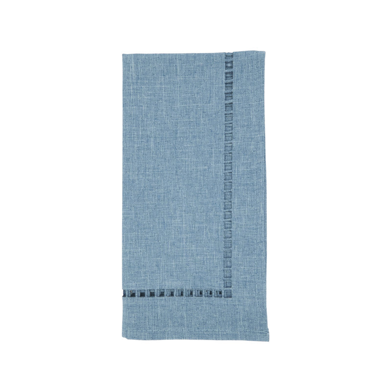 Laser-Cut Hemstitch Napkin (Set of 4), Blue