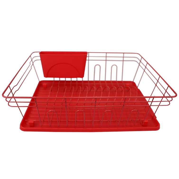 Lorden Countertop Dish Rack Red Barrel Studio Color: Red