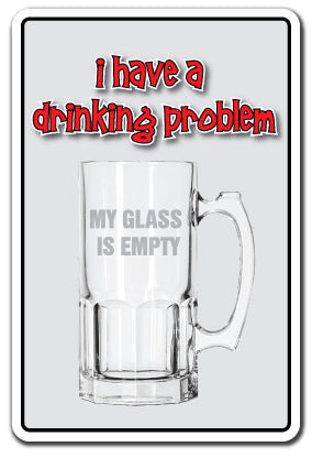 DRINKING PROBLEM Decal Parking Drunk Alcoholics Anonymous AA Beer