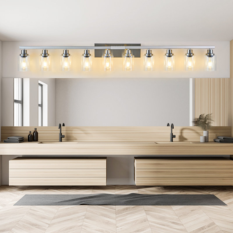 Applique murale élégante en fer 10 lumières, idéale pour les miroirs modernes