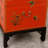 Retro Hand-Painted Solid Wood Small Accent Trunk