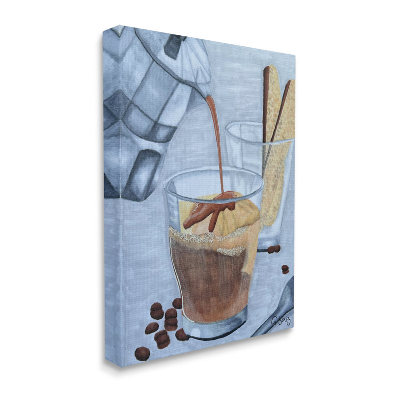 Peinture sur toile Decadent Dessert Espresso, H 20 po x l 16 po x P 1,5 po