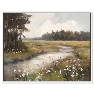Art Remedy Farmhouse Landscape Canvas, Trees and Foliage