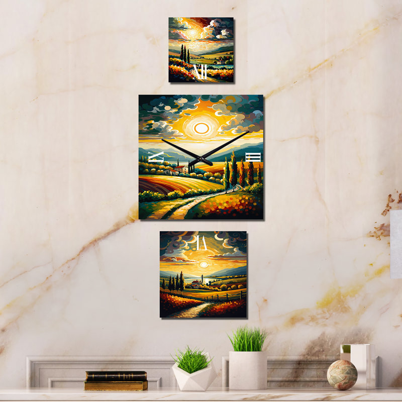 Lyndan Metal Wall Clock