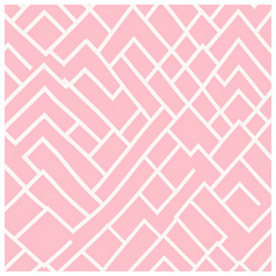 Couvertures roses à motif géométrique