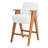 Counter Height Upholstered Bar Stool With Armrests And Solid Wood Legs-1326382103