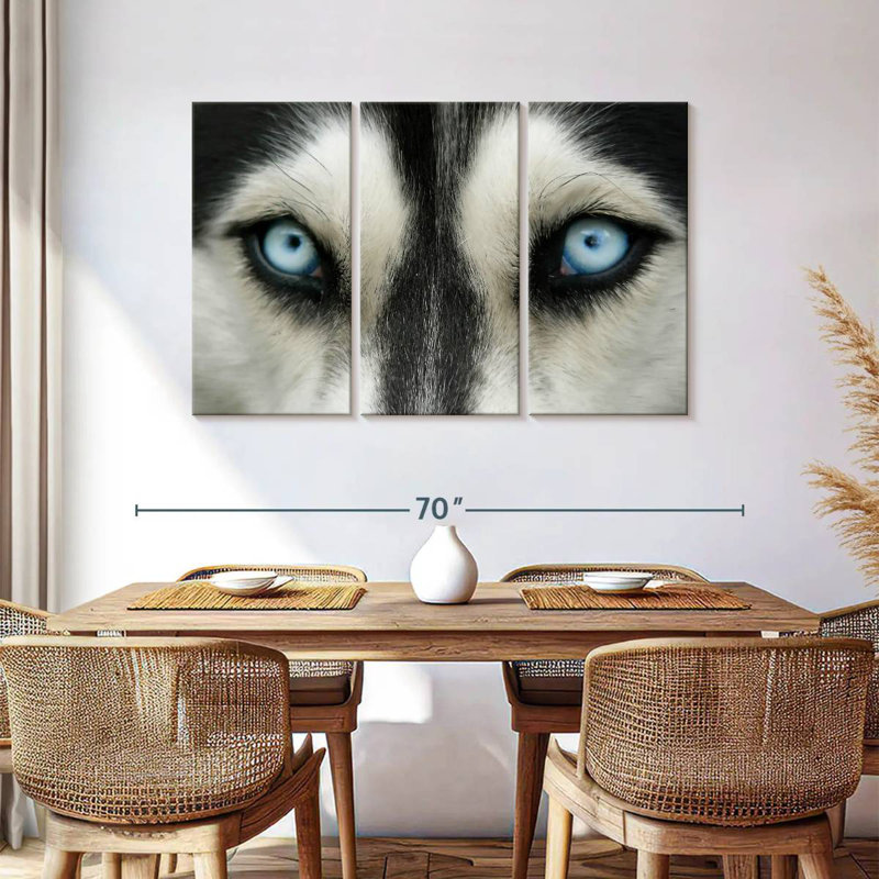 Brampt Sky Eyed Husky, 36" H x 57" W