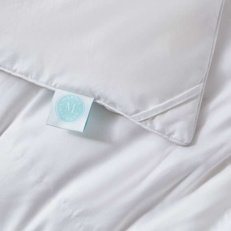 Édredon en duvet d'oie hongrois en mélange tencel / coton Martha Stewart - toutes saisons, Très grand