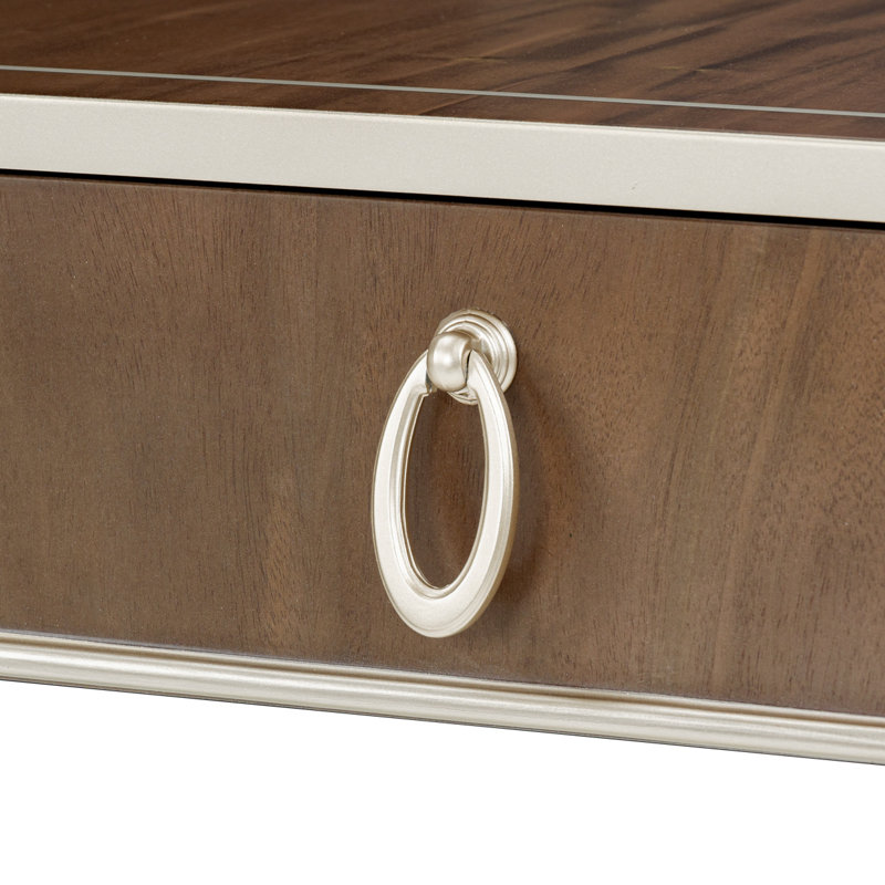 Villa Cherie Console Table, Hazelnut/Chardonnay
