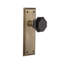 New York Plate with Waldorf Black Door Knob-1623278161