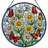 7.8"H Daisy Butterfly Stained Glass Window Panel-645792032