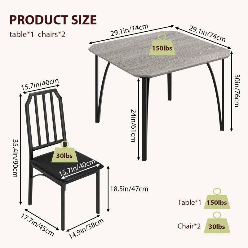 4 - Person Four Leg Dining Set